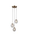 ITALUX Meolo Wisząca 3xE14 5W Złoty PND-40825-3-GD