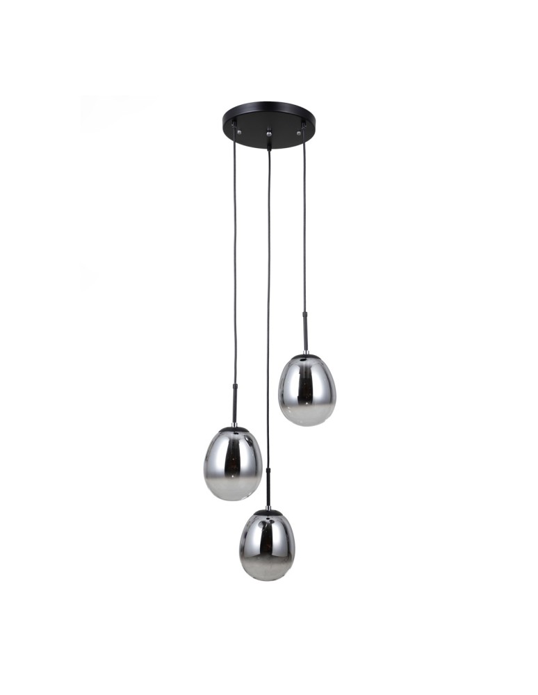 ITALUX Meolo Wisząca 3xE14 5W Czarny mat PND-40825-3-BK ITALUX Meolo Wisząca 3xE14 5W Czarny mat PND-40825-3-BK
