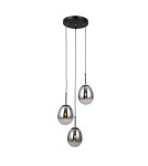 ITALUX Meolo Wisząca 3xE14 5W Czarny mat PND-40825-3-BK ITALUX Meolo Wisząca 3xE14 5W Czarny mat PND-40825-3-BK