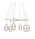 Lampy wiszące LED - ITALUX Alani Wisząca 6xLED 32W 3000K Złoty PND-34375-6-HBR - product 2