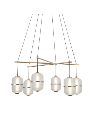 ITALUX Alani Wisząca 6xLED 32W 3000K Złoty PND-34375-6-HBR - product 2