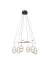 ITALUX Alani Wisząca 6xLED 32W 3000K Czarny mat, złoty PND-34375-6-BK
