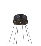 Lampy wiszące LED - ITALUX Alani Wisząca 6xLED 32W 3000K Czarny mat, złoty PND-34375-6-BK - product 3