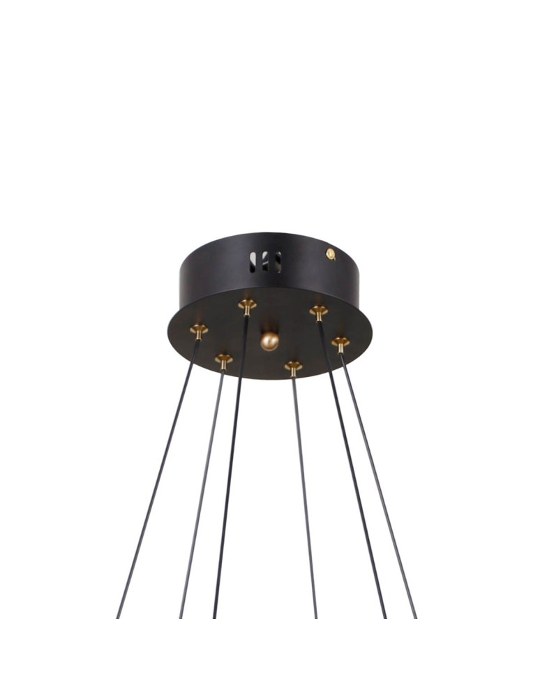 ITALUX Alani Wisząca 6xLED 32W 3000K Czarny mat, złoty PND-34375-6-BK
