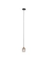 ITALUX Torno Wisząca 1xE14 40W Czarny mat, złoty PND-40813-1-BK-HBR