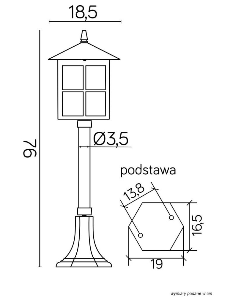 SU-MA Wenecja 76 cm K K 5002/3 KW Stojąca