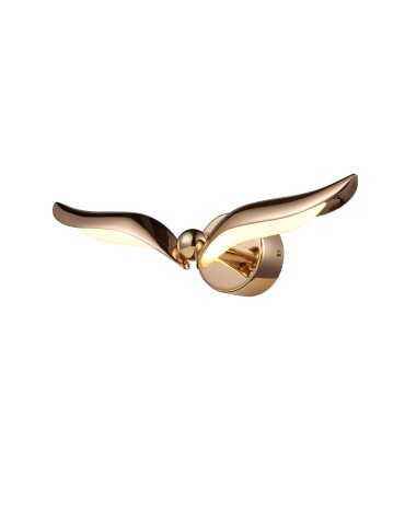 Step Into Design Lampa ścienna GUFO LED różowe złoto 35 cm ST-DL8503