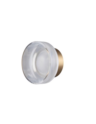 Step Into Design Lampa ścienna CARMELLO LED transparentna złota 13,5 cm ST-DL-8535 gold