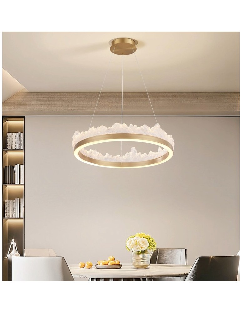 Step Into Design Lampa wisząca MONTANA LED złota 60 cm ST-6490P/1 Step Into Design Lampa wisząca MONTANA LED złota 60 cm ST-6490P/1