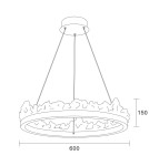 Step Into Design Lampa wisząca MONTANA LED złota 60 cm ST-6490P/1 Step Into Design Lampa wisząca MONTANA LED złota 60 cm ST-6490P/1