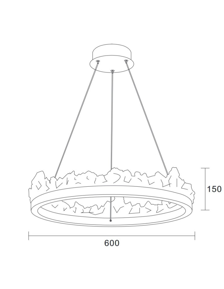 Step Into Design Lampa wisząca MONTANA LED złota 60 cm ST-6490P/1 Step Into Design Lampa wisząca MONTANA LED złota 60 cm ST-6490P/1