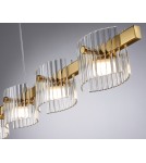 Lampy wiszące nad wyspę - Step Into Design Lampa wisząca BACCIO LED złota 120 cm ST-DL8520 - product 3