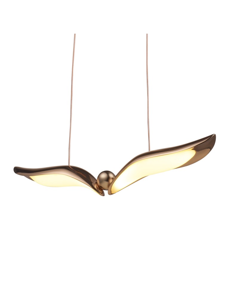 Step Into Design Lampa wisząca GUFO 1 LED różowe złoto 36 cm ST-DL8504 Step Into Design Lampa wisząca GUFO 1 LED różowe złoto 36 cm ST-DL8504