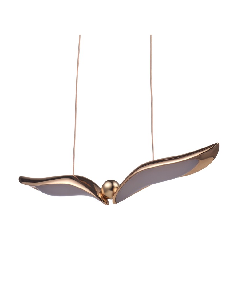 Step Into Design Lampa wisząca GUFO 1 LED różowe złoto 36 cm ST-DL8504 Step Into Design Lampa wisząca GUFO 1 LED różowe złoto 36 cm ST-DL8504