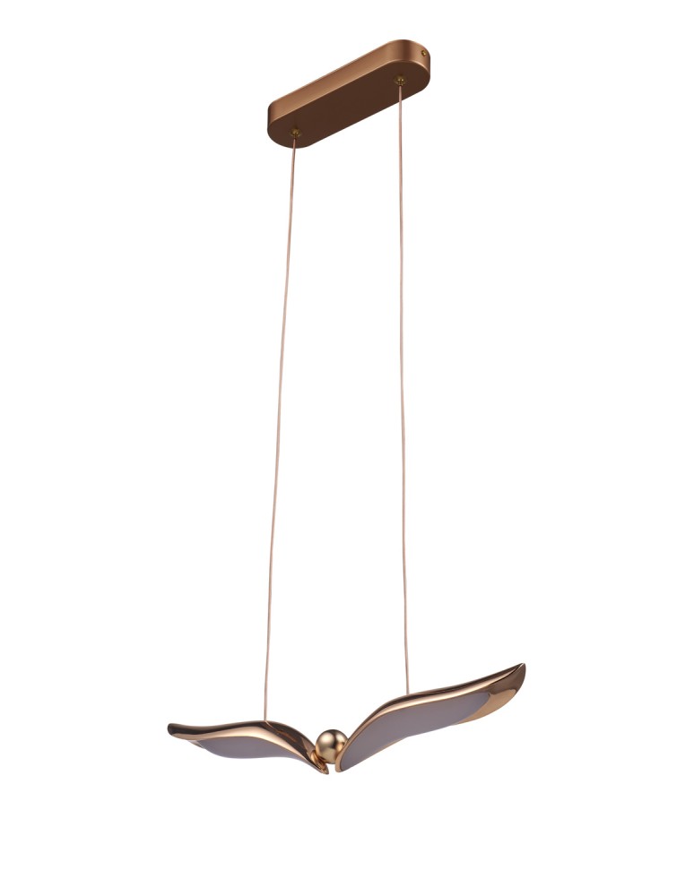 Step Into Design Lampa wisząca GUFO 1 LED różowe złoto 36 cm ST-DL8504 Step Into Design Lampa wisząca GUFO 1 LED różowe złoto 36 cm ST-DL8504