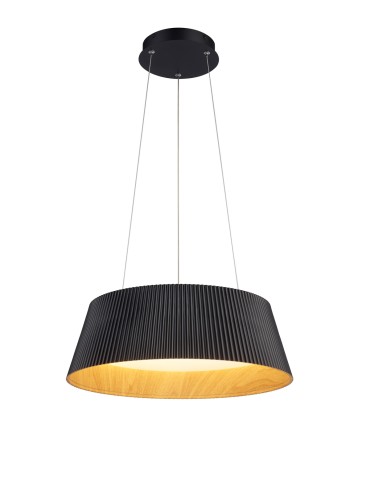 Step Into Design Lampa wisząca FRILL LED czarna 45 cm ST-DL6487-BK