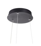 Step Into Design Lampa wisząca FRILL LED czarna 45 cm ST-DL6487-BK  Step Into Design Lampa wisząca FRILL LED czarna 45 cm ST-DL6487-BK