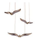 Lampy wiszące designerskie - Step Into Design Lampa wisząca GUFO 3 LED różowe złoto 36 cm ST-DL8506 - product 3