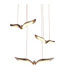Lampy wiszące designerskie - Step Into Design Lampa wisząca GUFO 3 LED różowe złoto 36 cm ST-DL8506 - product 2