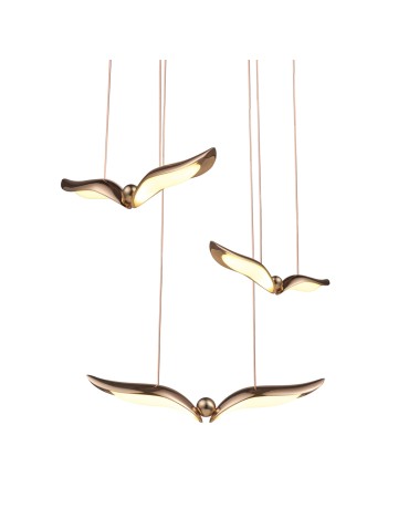 Step Into Design Lampa wisząca GUFO 3 LED różowe złoto 36 cm ST-DL8506 - produkt 2