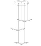 Lampy wiszące designerskie - Step Into Design Lampa wisząca GUFO 3 LED różowe złoto 36 cm ST-DL8506 - product 5