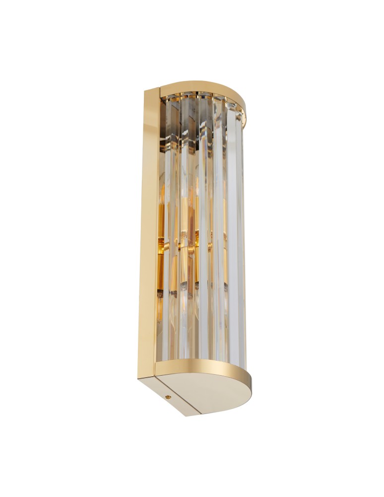 Step Into Design Lampa ścienna EXELLENT kryształowa złota 45 cm ST-88022W  Step Into Design Lampa ścienna EXELLENT kryształowa złota 45 cm ST-88022W