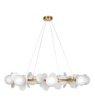 Lampy wiszące designerskie - Step Into Design Lampa wisząca CHIC złoto biała 105 cm ST-DL-2969 - product 2