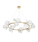Lampy wiszące designerskie - Step Into Design Lampa wisząca CHIC złoto biała 105 cm ST-DL-2969 - product 3