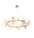 Lampy wiszące designerskie - Step Into Design Lampa wisząca CHIC złoto biała 105 cm ST-DL-2969 - product 4