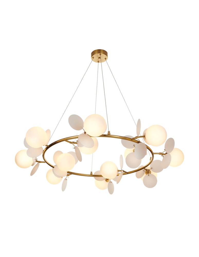 Step Into Design Lampa wisząca CHIC złoto biała 105 cm ST-DL-2969