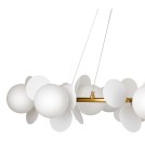 Lampy wiszące designerskie - Step Into Design Lampa wisząca CHIC złoto biała 105 cm ST-DL-2969 - product 5