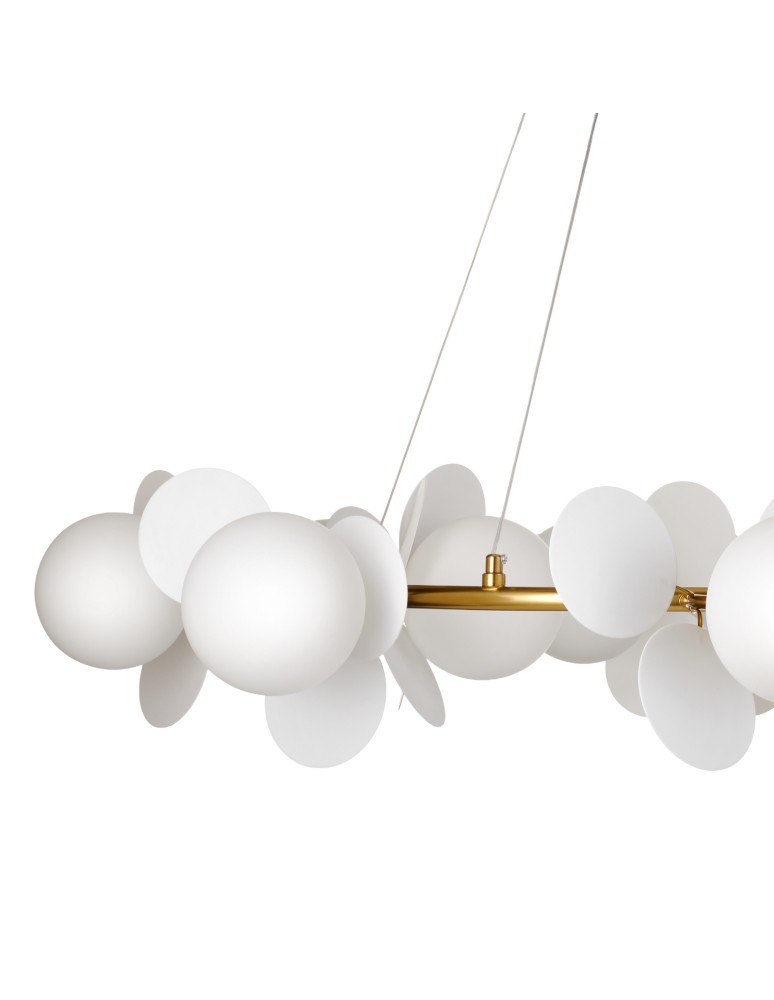Step Into Design Lampa wisząca CHIC złoto biała 105 cm ST-DL-2969
