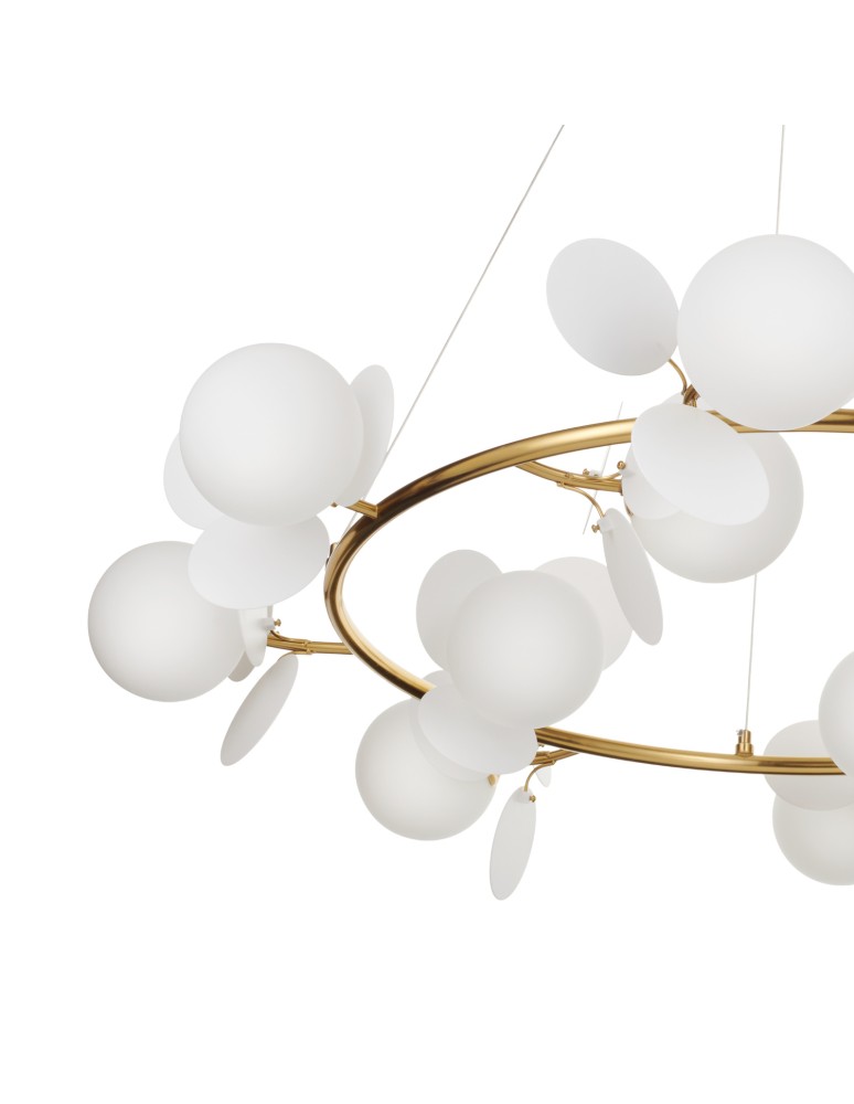 Step Into Design Lampa wisząca CHIC złoto biała 105 cm ST-DL-2969