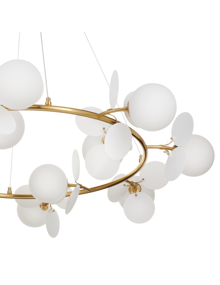 Step Into Design Lampa wisząca CHIC złoto biała 105 cm ST-DL-2969
