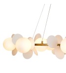 Lampy wiszące designerskie - Step Into Design Lampa wisząca CHIC złoto biała 105 cm ST-DL-2969 - product 9