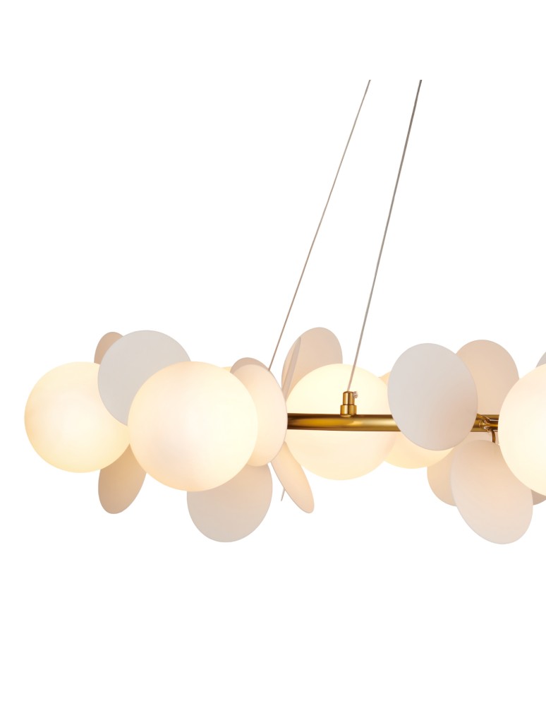 Step Into Design Lampa wisząca CHIC złoto biała 105 cm ST-DL-2969