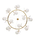 Lampy wiszące designerskie - Step Into Design Lampa wisząca CHIC złoto biała 105 cm ST-DL-2969 - product 11