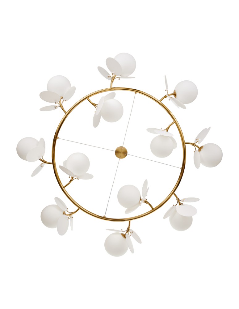 Step Into Design Lampa wisząca CHIC złoto biała 105 cm ST-DL-2969