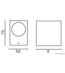 Kinkiety zewnętrzne - SU-MA MINI 1xGU10 Kinkiet IP54 5001 BR - produkt 3