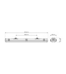 Eko-Light Oprawa Hermetyczna 2x120cm pod świetlówkę LED EKH9833 Eko-Light Oprawa Hermetyczna 2x120cm pod świetlówkę LED EKH9833