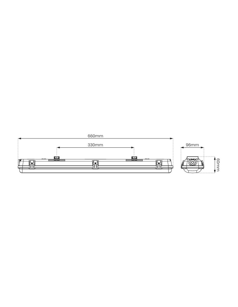 Eko-Light Oprawa Hermetyczna 2x60cm pod świetlówkę LED EKH9834 Eko-Light Oprawa Hermetyczna 2x60cm pod świetlówkę LED EKH9834