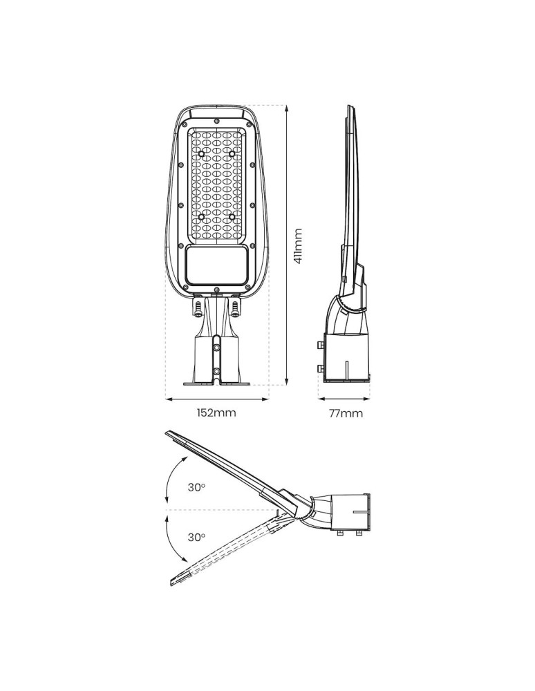 Eko-Light Lampa Uliczna Alley 50W 4000K 230V EKO9909 Eko-Light Lampa Uliczna Alley 50W 4000K 230V EKO9909