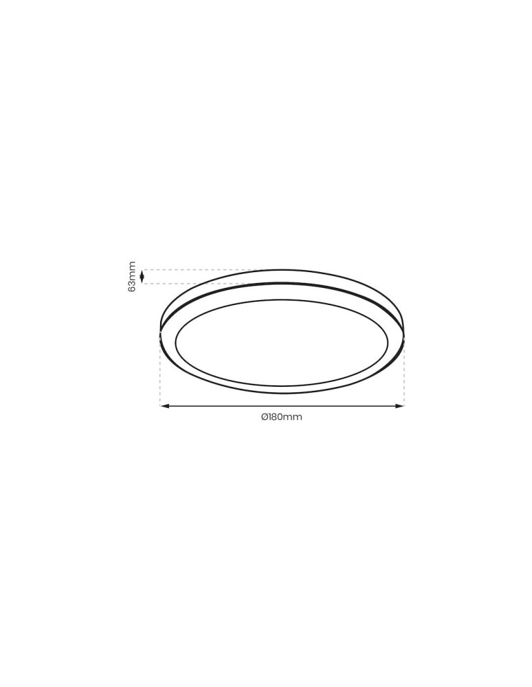 Eko-Light Plafon Vera 12W 4000K Czarny IP65 EKP0469 Eko-Light Plafon Vera 12W 4000K Czarny IP65 EKP0469