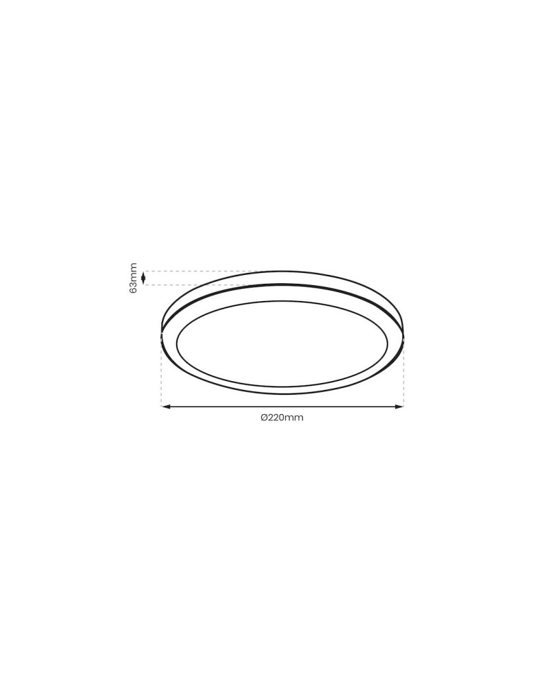 Eko-Light Plafon Vera 18W 4000K Biały IP65 EKP0470 Eko-Light Plafon Vera 18W 4000K Biały IP65 EKP0470