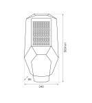 Eko-Light Latarnia Solarna Kobra 200W 6500K EKO0548 Eko-Light Latarnia Solarna Kobra 200W 6500K EKO0548
