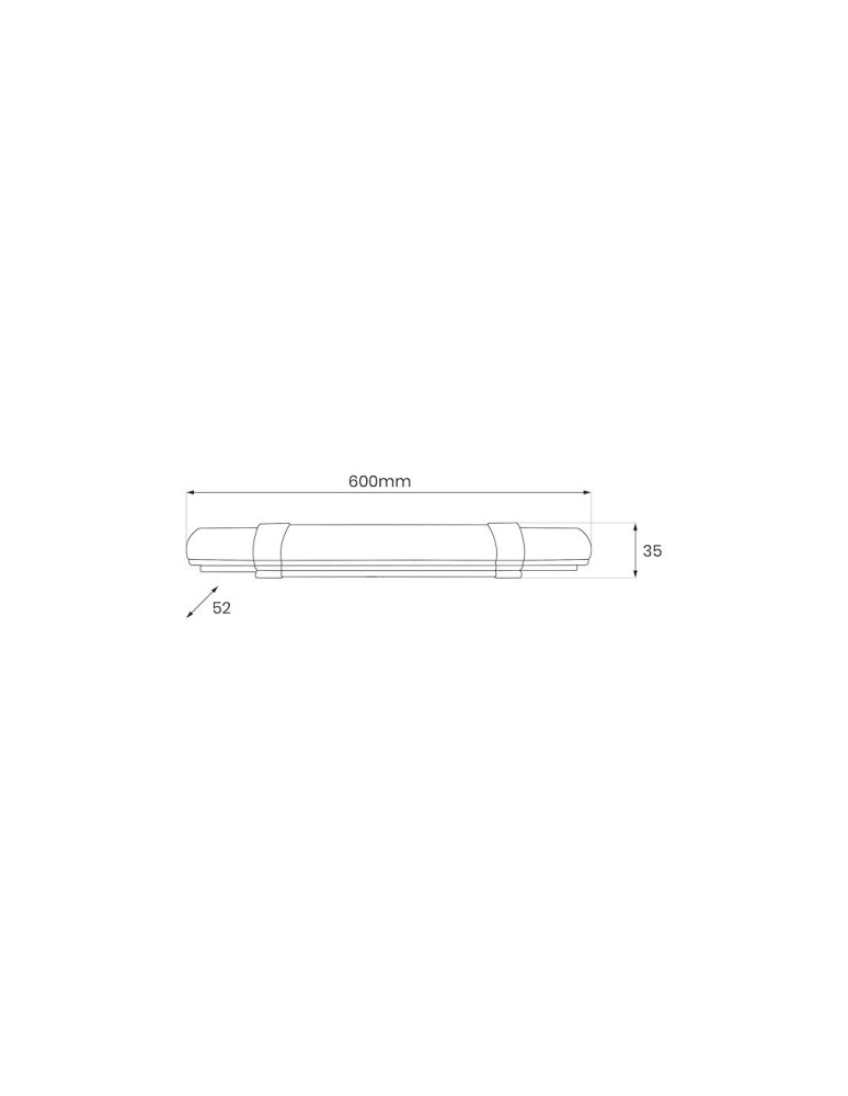 Eko-Light Listwa Led Batten 18W 60cm 1850lm 4000K IP65 EK0850 Eko-Light Listwa Led Batten 18W 60cm 1850lm 4000K IP65 EK0850