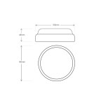 Eko-Light Oprawa Kanałowa Davo Okrąg 8W 4000K IP64 Biały EK1078 Eko-Light Oprawa Kanałowa Davo Okrąg 8W 4000K IP64 Biały EK1078
