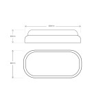 Eko-Light Oprawa Kanałowa Davo Owal 8W 4000K IP64 Biały EK1079 Eko-Light Oprawa Kanałowa Davo Owal 8W 4000K IP64 Biały EK1079