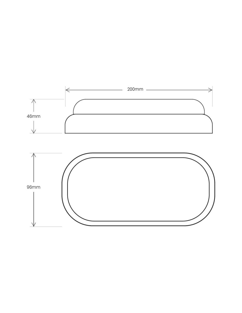 Eko-Light Oprawa Kanałowa Davo Owal 8W 4000K IP64 Biały EK1079 Eko-Light Oprawa Kanałowa Davo Owal 8W 4000K IP64 Biały EK1079