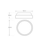 Eko-Light Oprawa Kanałowa Davo Okrąg 18W 4000K IP64 Biały EK1080 Eko-Light Oprawa Kanałowa Davo Okrąg 18W 4000K IP64 Biały EK1080